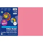 Pacon Tru-Ray Construction Paper, 76 lbs., 12 x 18, Shocking Pink, 50