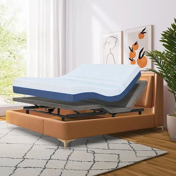 Twin XL Adjustable Bed Base with Mattress