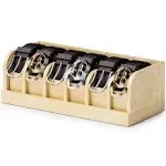 MinBoo Bamboo Belt Organizer Box