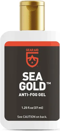 Gear Aid Sea Gold Anti-fog Gel Coating for SCUBA Masks, 1.25 fl oz