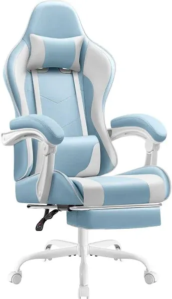 Homall Gaming Chair, Video Game Chair with Footrest and Massage Lumbar Support