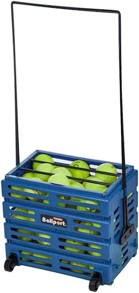 Tourna Ballport 80 Deluxe With Wheels Tennis Hopper - Blue