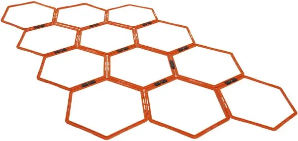 Yes4all Hexagon Agility Rings with Carrying Bag