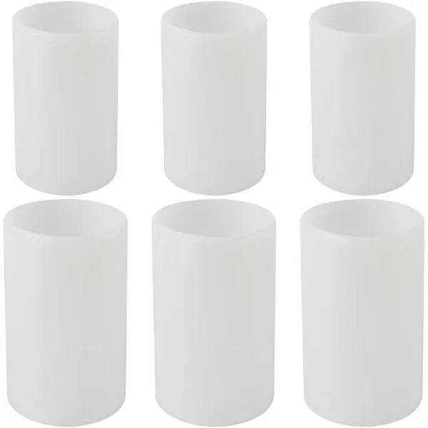 JEUIHAU 6 PCS 2 Sizes Cylinder Candle Molds Silicone Candle Mold Pillar Candles Resin Mould for Candle Making