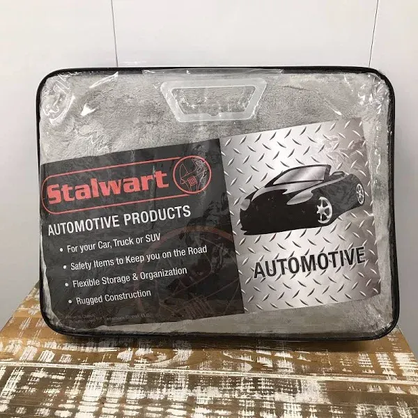 Stalwart Electric Car Blanket- Heated 12 Volt Fleece Travel Throw Gray