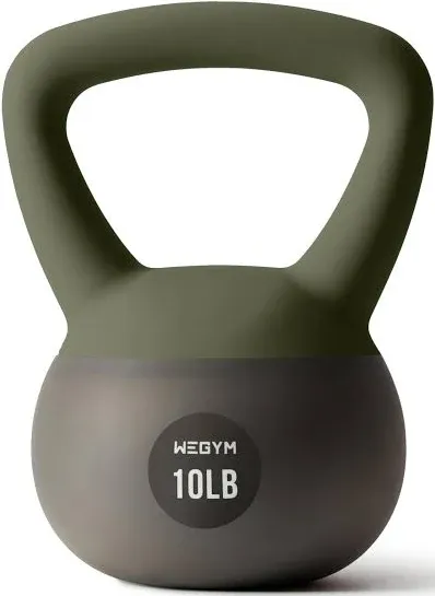 WeGym Soft Kettlebells with Cushioned Impact-Resistant Base and Anti-Slip, Wide-Grip Handle for Home Workouts, Weightlifting, and Personal Training