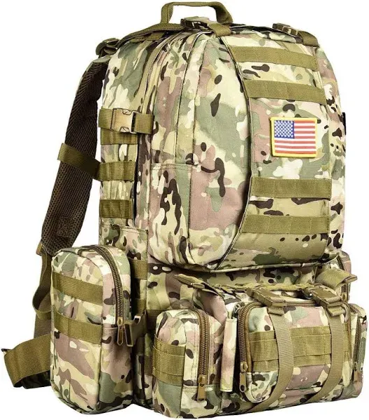 CVLIFE Tactical Backpack Military Army Rucksack 60L