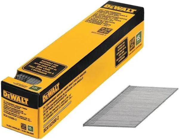 DeWalt DCA15250G-2 Angled Finish Nails