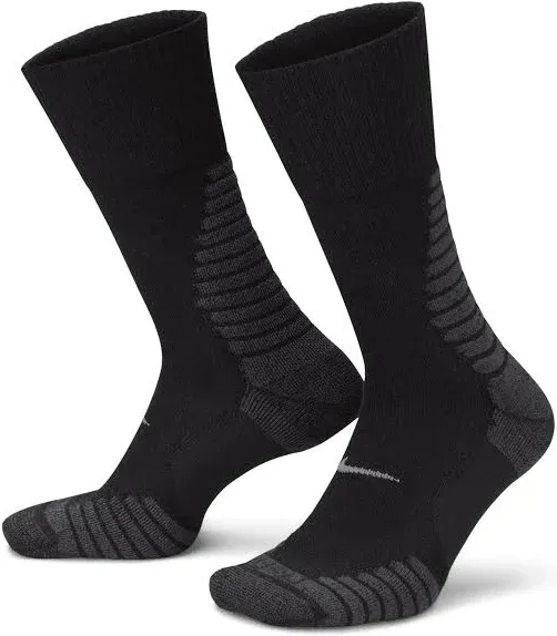 Nike Socks Mens M Dri FIT Cushioned Crew Outdoor Gray DQ6450 AA