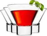 Godinger 8oz Martini Cocktail Glass Set, Italian Made, Set of 4