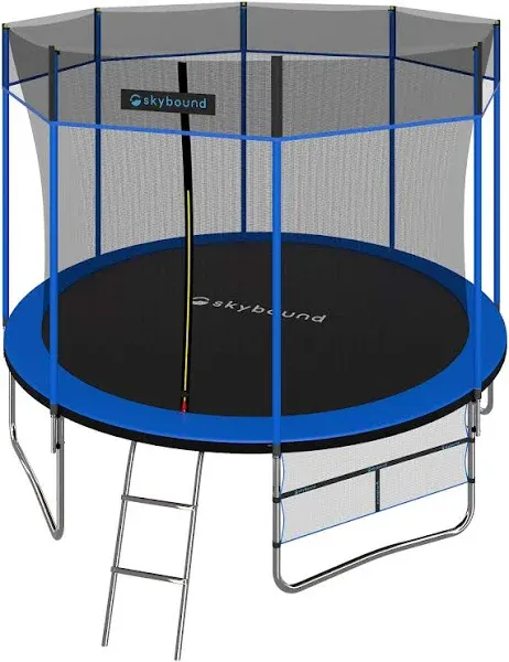 SkyBound 10ft Trampoline with Enclosure Net, Outdoor Trampoline for Kids and Adults