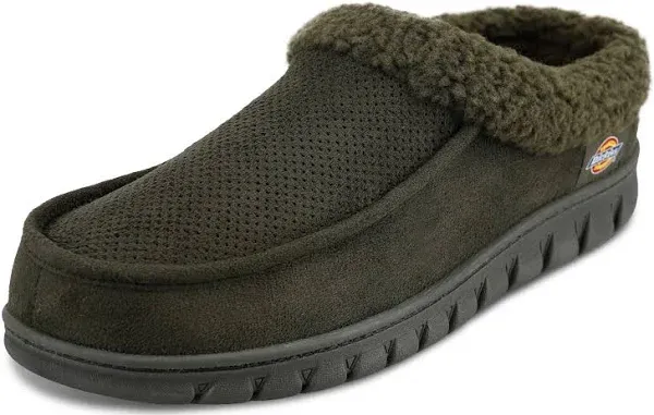 Dickies Men's Perforated Closed Back Memory Foam Slippers - Indoor/Outdoor Sole, Machine Washable