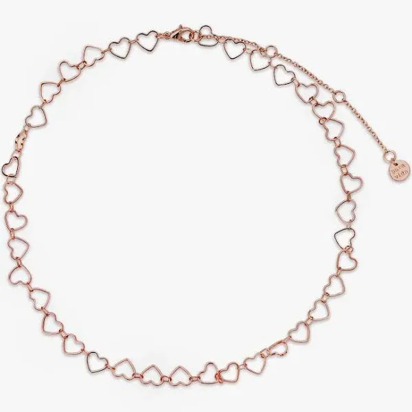 Pura Vida Heart Chain Choker Necklace