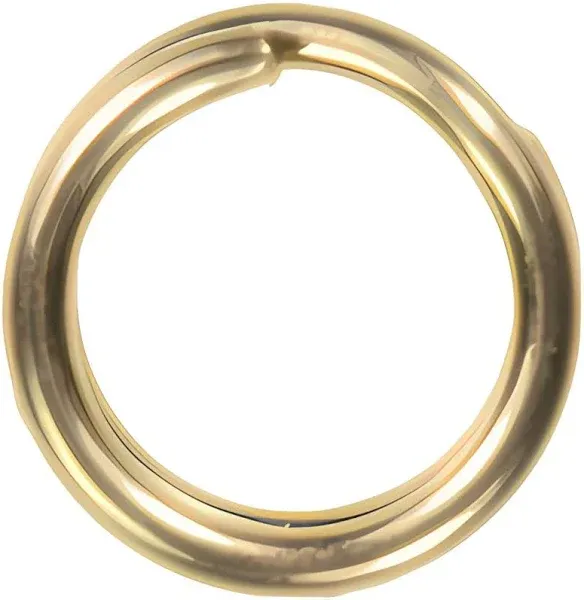 14K Gold Round Split Ring