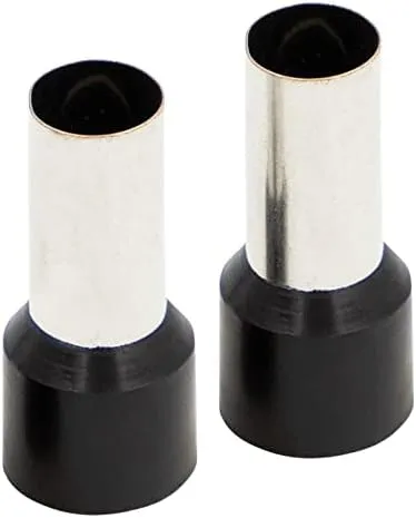 The Install Bay FRL10BK Ferrules Black 1 0 Ga 50 Pack