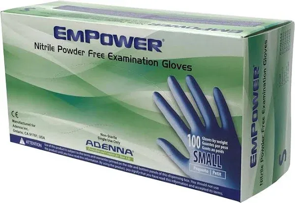 Empower Nitrile Powder Free Exam Gloves