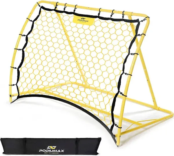 Podiumax Portable Soccer Trainer, Rebounder Net with Adjustable Angle | Perfect 