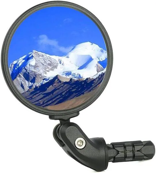 Bike Mirrors,Bike Bar End Mirror, HD Glass Convex Lens Bicycle Rearview Mirror, Safe Cycling Rearview Mirror, Easy to Install