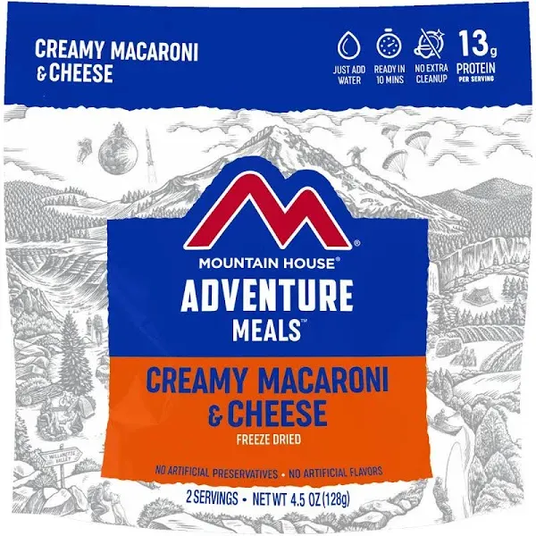 Mountain House Creamy Macaroni &amp; Cheese Freeze-Dried Backpacking &amp; Camping Food