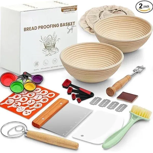 Banneton Bread Proofing Basket Set of 2