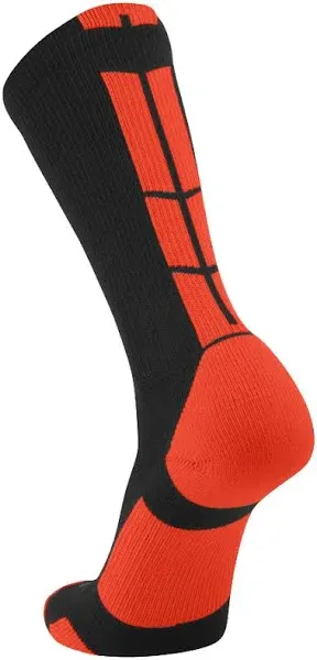 TCK Baseline 3.0 Athletic Crew Socks - Black Orange