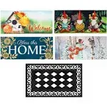 Evergreen Seasonal Sassafras Mats - Set of 5