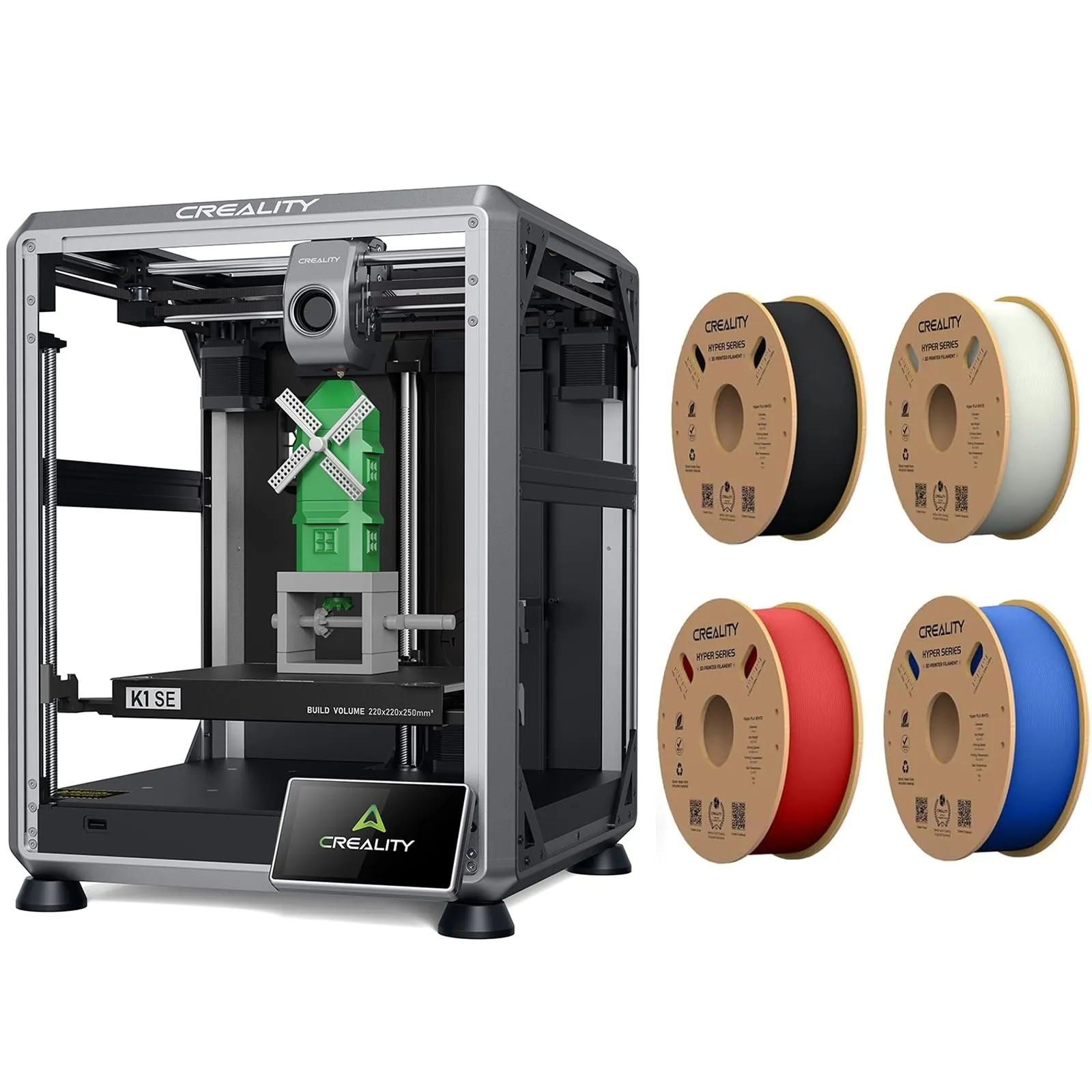 Creality K1 SE CoreXY 3D Printer 600mm/s Speeds Flagship-Level Direct Extruder