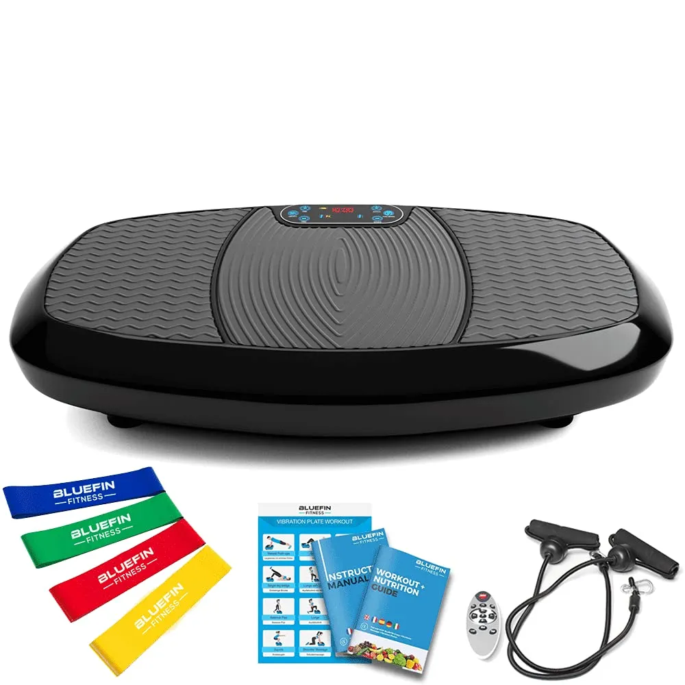 Bluefin Fitness Dual Motor 3D Vibration Platform | Oscillation, Vibration + 3D Motion | Huge Anti-Slip Surface | Bluetooth Speakers | Ultimate Fat Loss | Unique Design | Get Fit at Home