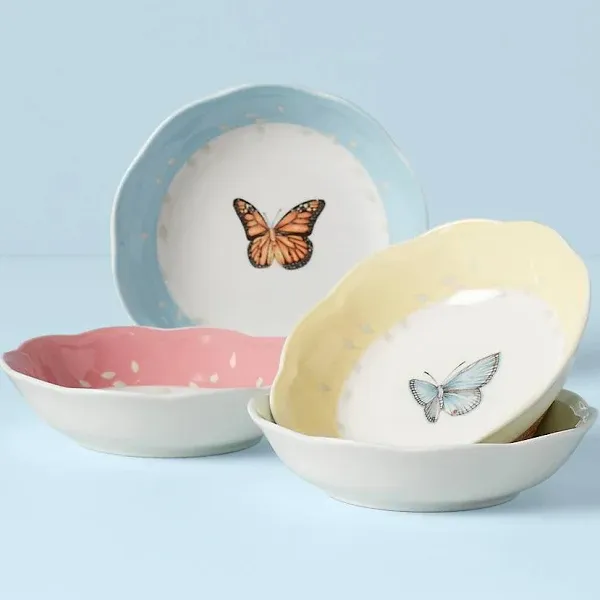 Lenox Butterfly Meadow Dessert Bowl Set