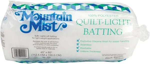 Mountain Mist Quilt-Light Polyester Batting