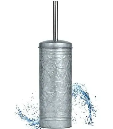 Autumn Alley Toilet Bowl Brush and Holder Galvanized Bathroom Accessories