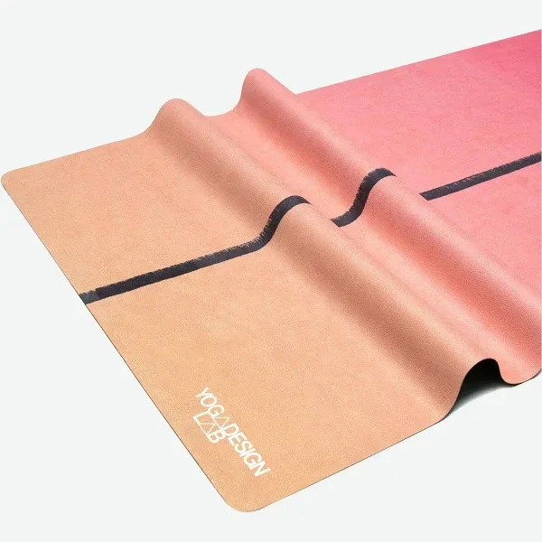 YOGA DESIGN LAB | The Combo Yoga Mat | 2-in-1 Mat+Towel | Eco Luxury | Ideal for Hot Yoga, Power, Bikram, Ashtanga, Sweat | Studio Quality | Includes Carrying Strap!