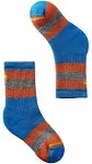 Smartwool Kids Hike Full Cushion Striped Crew Socks Laguna Blue Small