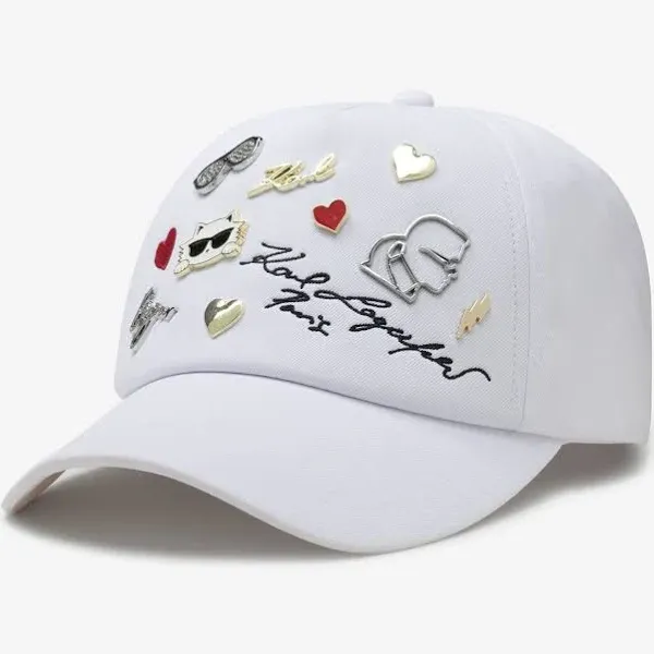 BRAND NEW: Cate pins baseball cap by Karl Lagerfeld