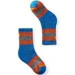 Smartwool Kids' Hike Full Cushion Striped Crew Socks - Laguna Blue