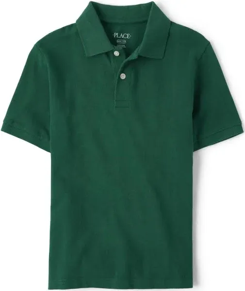 The Children's Place Boys Uniform Short Sleeve Pique Polo, Sizes XS-XXL