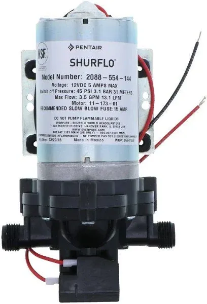 Shurflo 2088-554-144 Fresh Water Pump 12 Volts