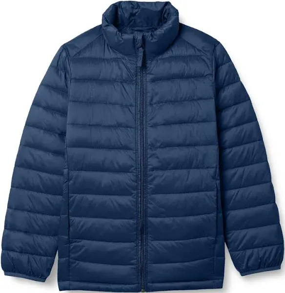 Amazon Essentials Boys' Lightweight Packable Water-Resistant Puffer Jacket