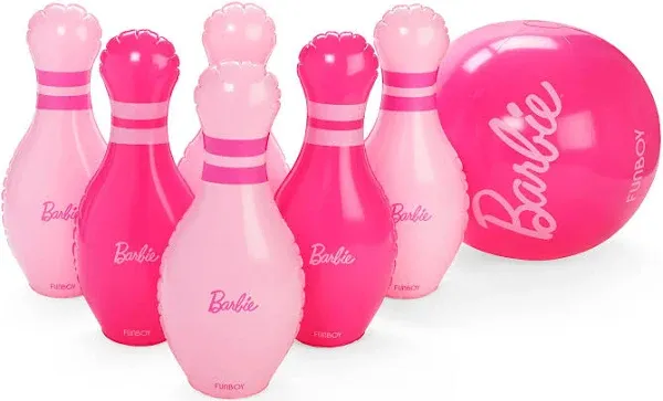 FUNBOY Barbie Inflatable Bowling Set