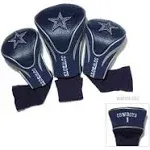 Team Golf NFL Dallas Cowboys Contour Golf Club Headcovers 3 Count, Numbered 1, 3, and X, Fits Oversized Drivers, Utility, Rescue