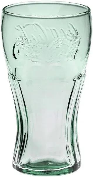 Classic Coca-Cola Glass in Georgia Green 17.2oz/510ml Coke Glass