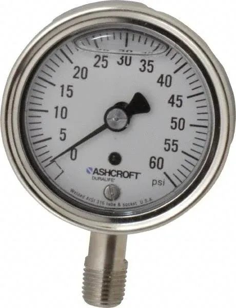 Ashcroft Gauge Pressure 0 psi