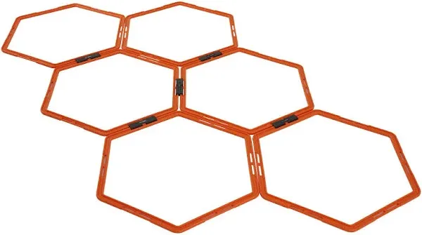 Yes4all Hexagon Agility Rings with Carrying Bag