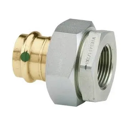 VIEGA PROPRESS 79165 Dielectric Union Press-Female Threaded Lead-Free Bronze 1 Inch