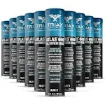 TRIAX Atlas 600 - Full Synthetic Grease - Ultra Duty - All 5th Wheel, Bearings, Joints, Pivots, Bolts - Super Adhesive - Marine - Wide Temp Range -40 F to 450 F - 14 Ounce Cartridge (10 Tube Pack)