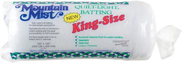 Mountain Mist King Size Quilt-Light Batting