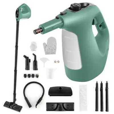 Costway 1400W Multipurpose Pressurized Steam Cleaner Mop W/ 17 Pieces Accessories