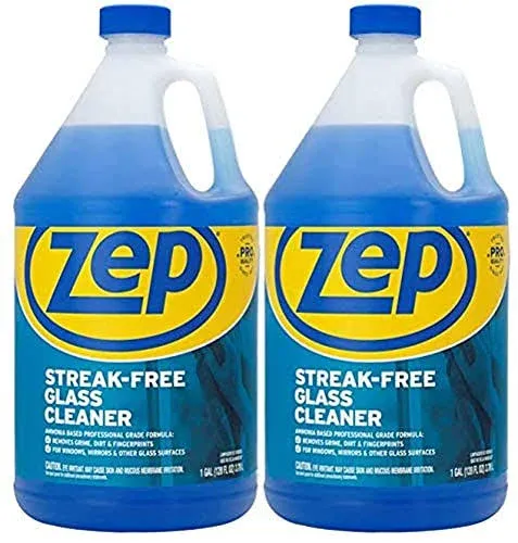 Zep Streak-Free Glass Cleaner 1 Gallon (Case of 2)