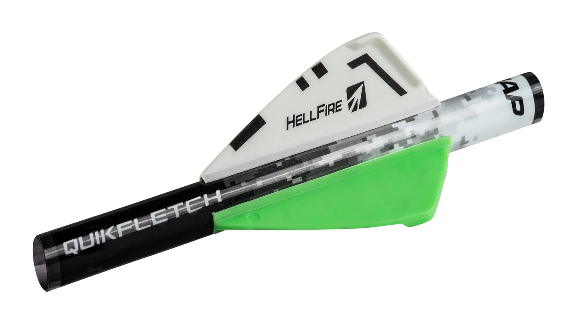 NAP Quikfletch Hellfire White/Green