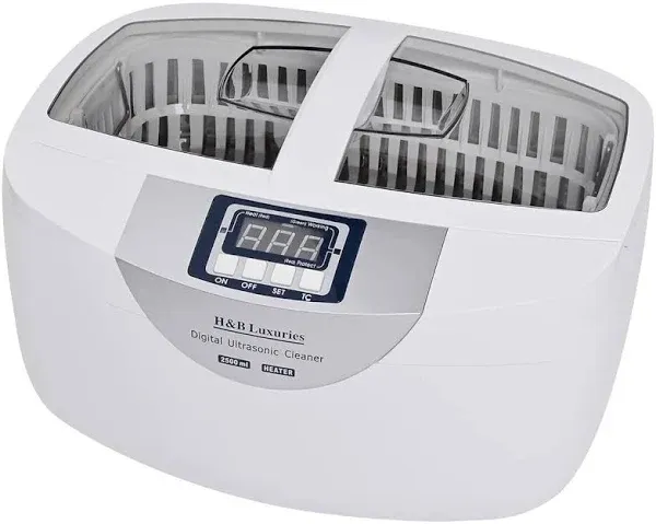 H&amp;B Luxuries Professional Ultrasonic Cleaner with Heater 160 Watts 2.5 Liters...